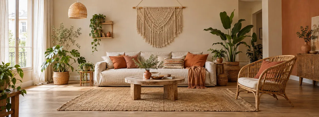 Boho štýl: farby, materiály a nápady do obývačky aj spálne