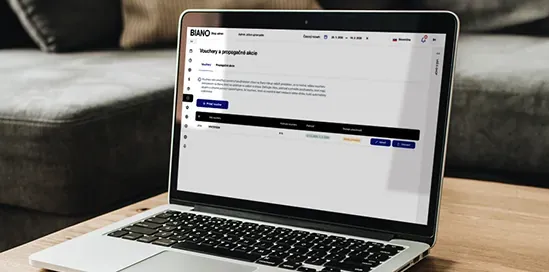 Akcie a voucher kódy na BIANO: Premieňte objavovanie produktov na okamžitú akciu