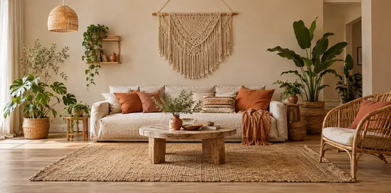 Boho štýl: farby, materiály a nápady do obývačky aj spálne