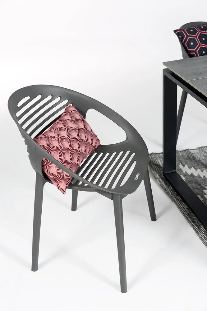 Sivý záhradný stôl pre 8 osôb Bonami Selection Strong, 210 x 100 cm