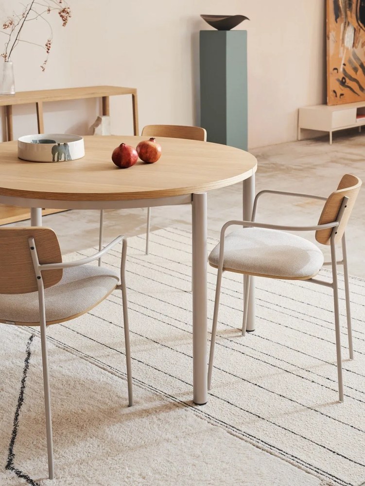 Béžové jedálenské stoličky v súprave 4 ks Maureen – Kave Home