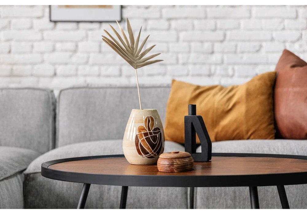 Kožený obojstranný vankúš Södahl Lodge, 60 x 60 cm