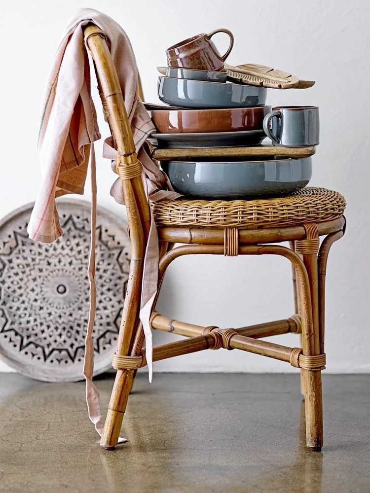 Zelený kameninový tanier Bloomingville Pixie, ø 28 cm