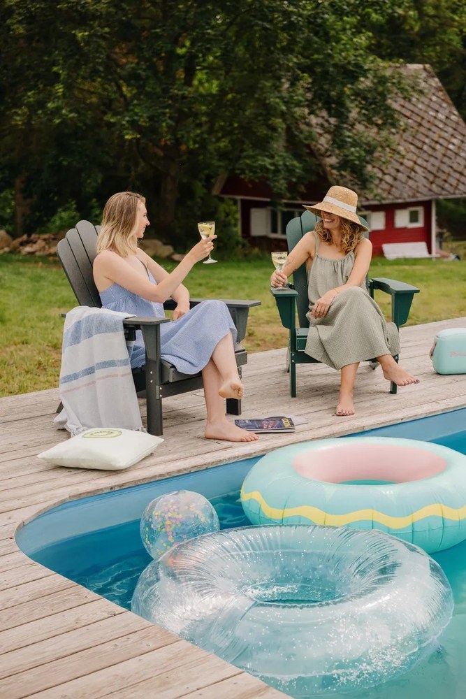 Zelené plastové záhradné kreslo Adirondack – Bonami Selection