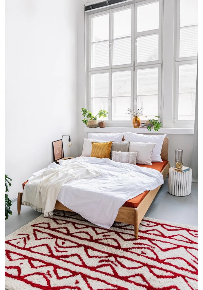 Biely odkladací stolík z tíkového dreva Kave Home Filippo, ⌀ 35 cm