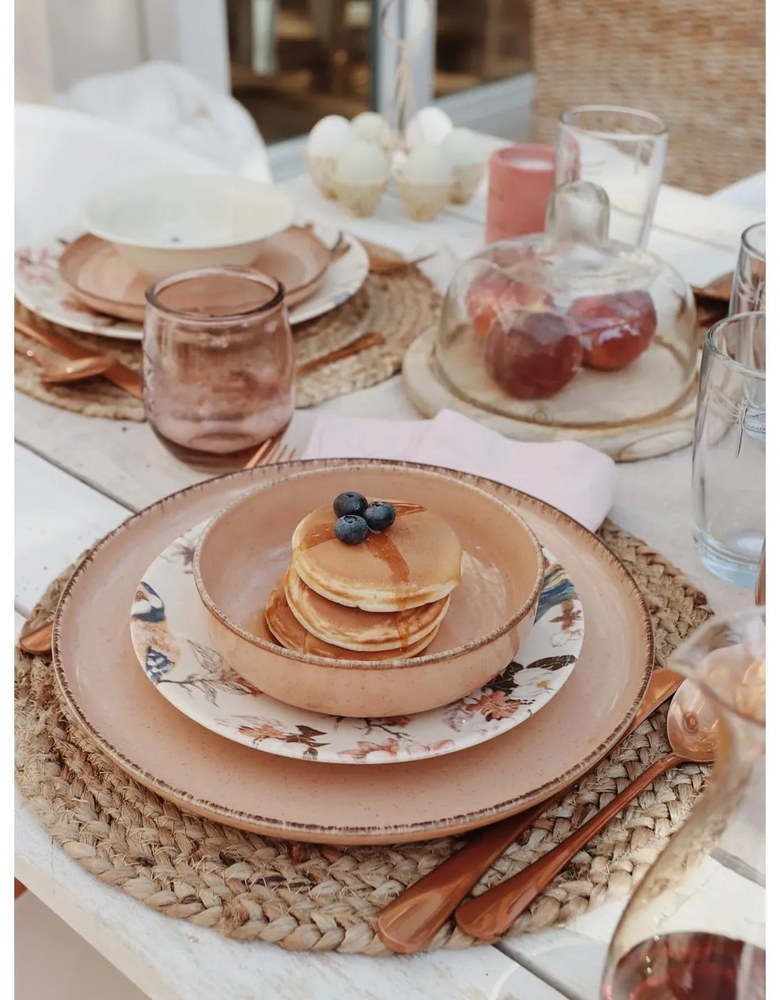 Ružový pohár z recyklovaného skla Ego Dekor Water, 0,4 l