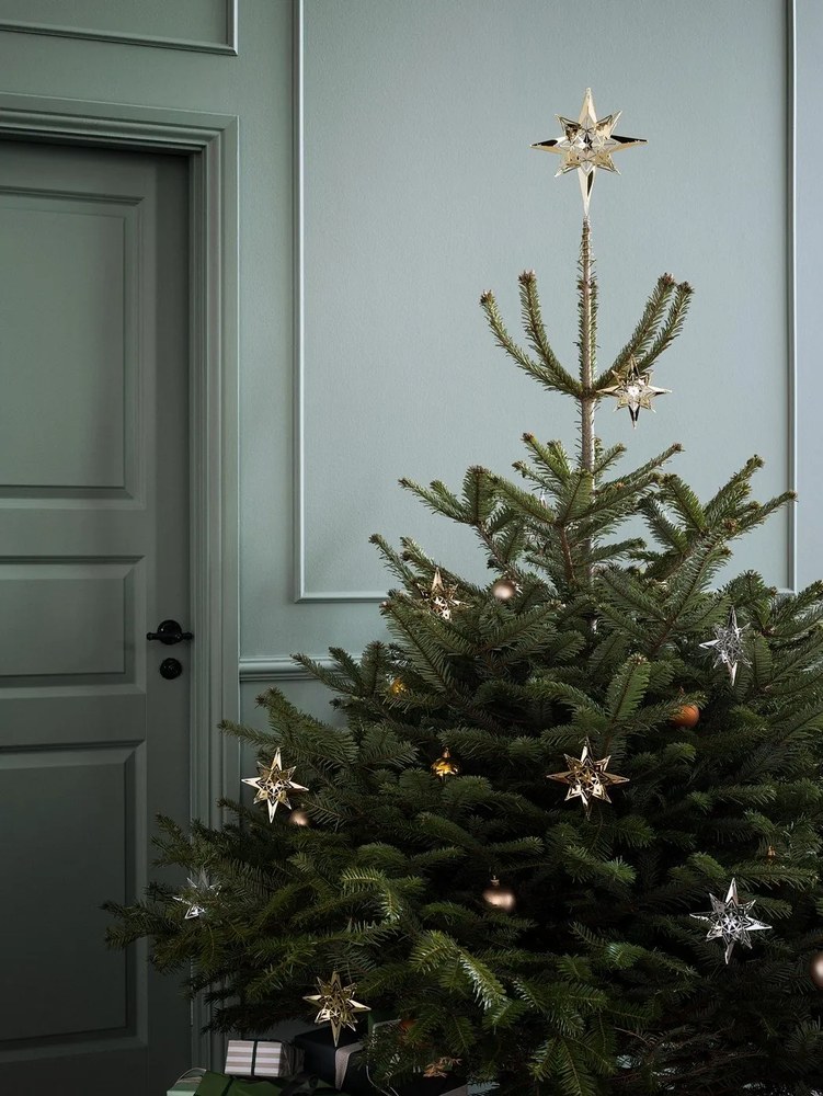 Závesná vianočná dekorácia v striebornej farbe Kähler Design