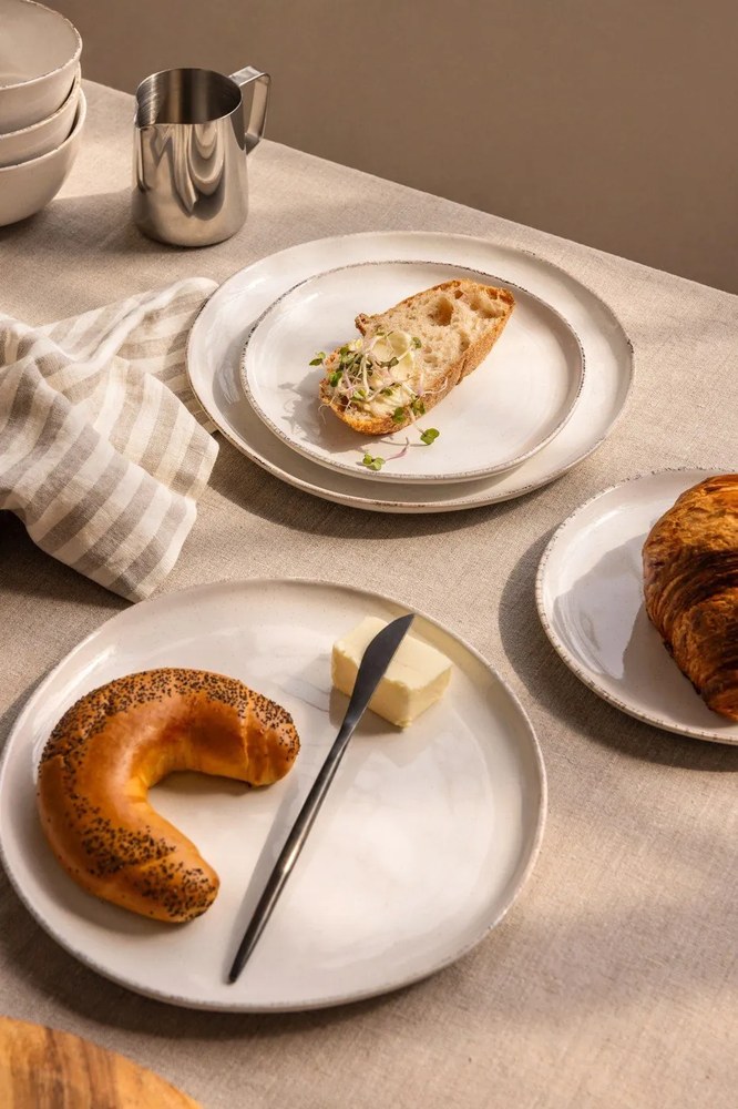 Kameninová jedálenská súprava 24 ks Snow Heart – Bonami Essentials