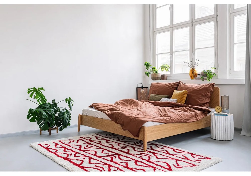 Biely odkladací stolík z tíkového dreva Kave Home Filippo, ⌀ 35 cm