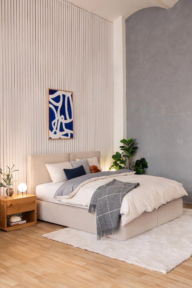 Béžová boxspring posteľ 160x200 cm Olia Bold – Bonami Selection