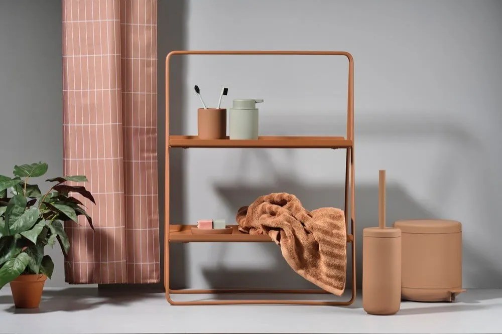 Sivozelený dávkovač tekutého mydla z kameniny Zone Eucalyptus, 250 ml