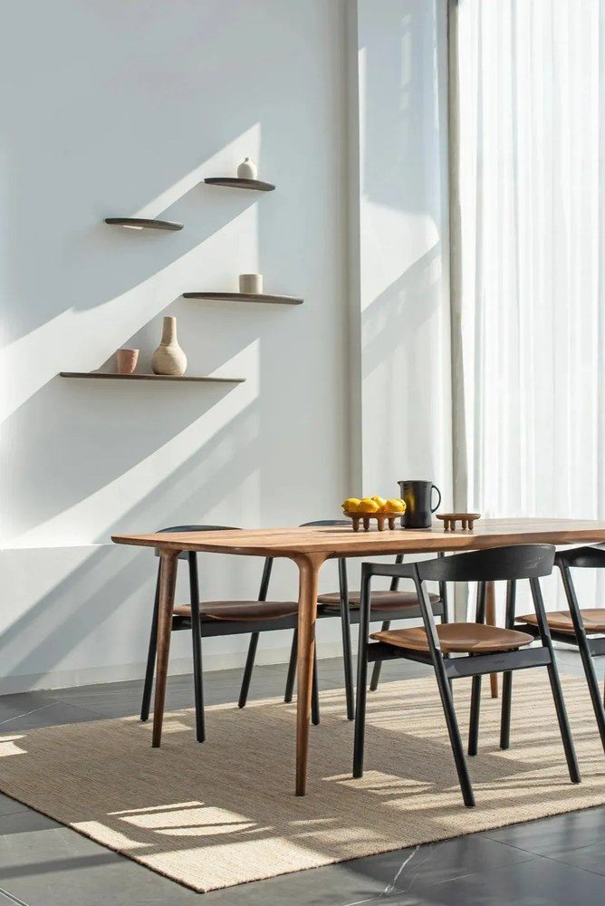 Hnedá polica z dubového dreva 70 cm Mu – Gazzda