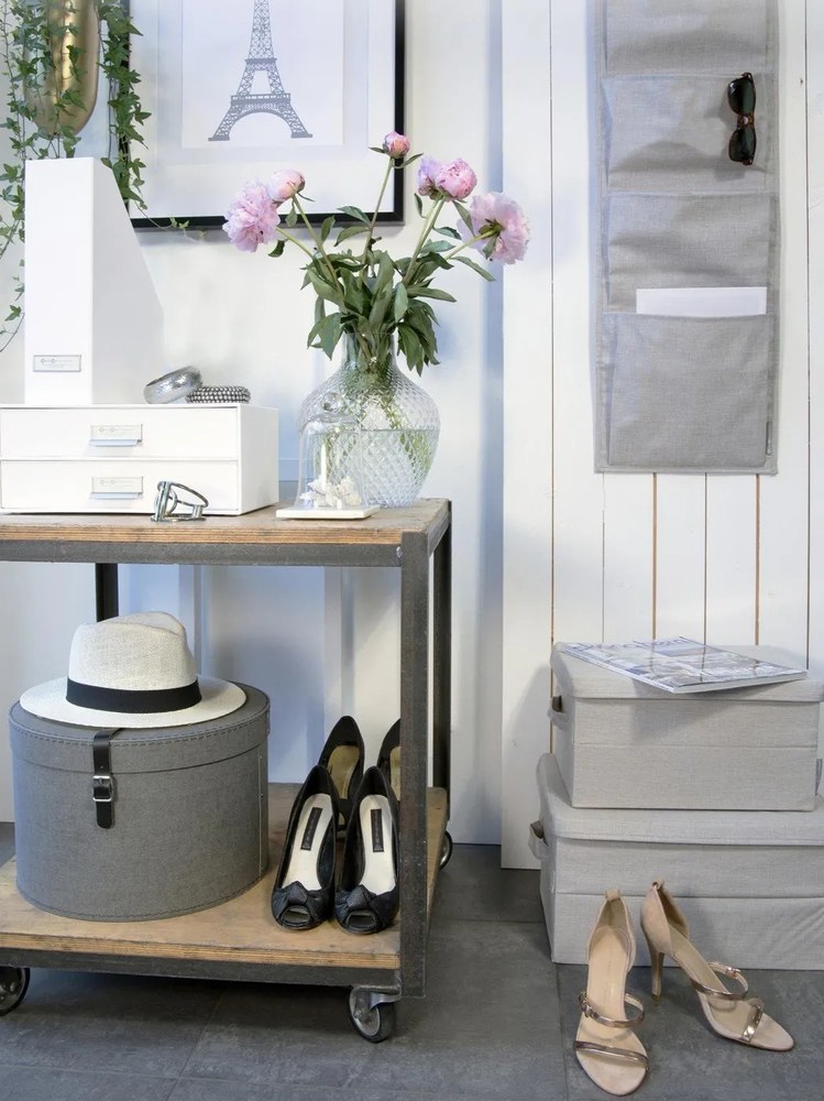 Súprava 2 čiernych škatúľ Bigso Box of Sweden Rut