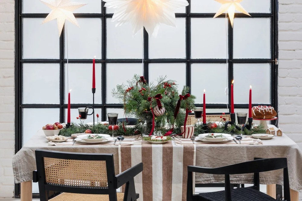 Ľanový obrus ø 180 cm - Linen Tales