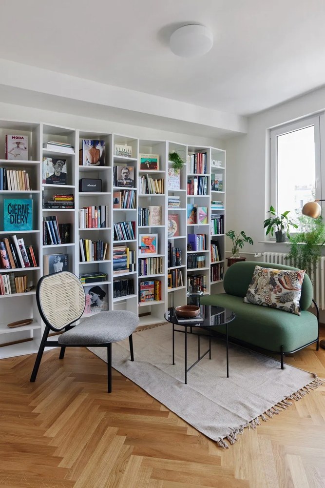 Biela knižnica 108x224 cm Valsa – TemaHome