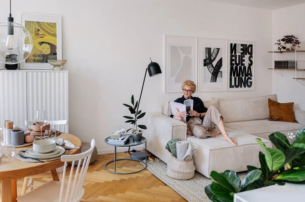 Svetlozelený konferenčných stolík WOOOD Ivar, ⌀ 56 cm