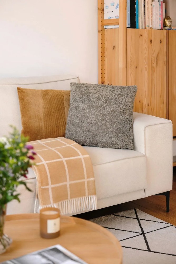 Bielo-béžová rohová pohovka (ľavý roh) Copenhagen – Scandic