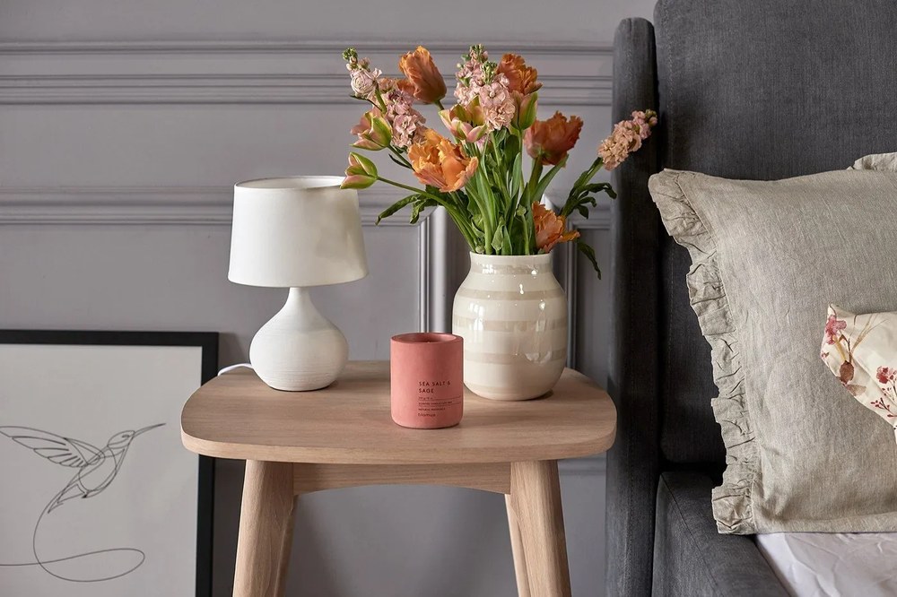 Biela kameninová váza Kähler Design Omaggio, výška 20 cm