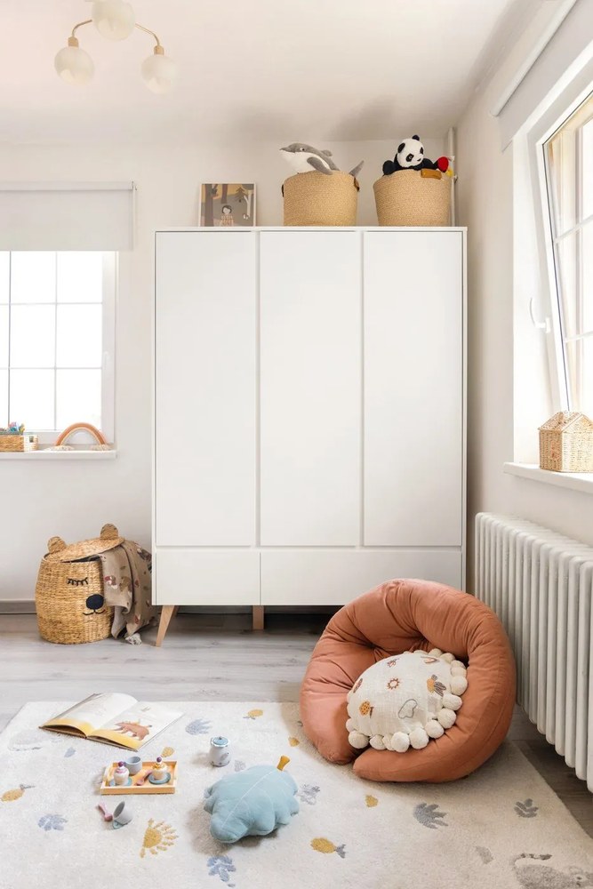 Detský úložný kôš z vodného hyacintu s vekom Bloomingville Mini, ⌀ 42 cm