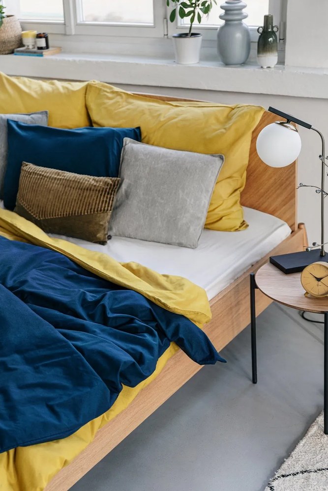 Biela bavlnená elastická plachta Good Morning, 180 x 200 cm