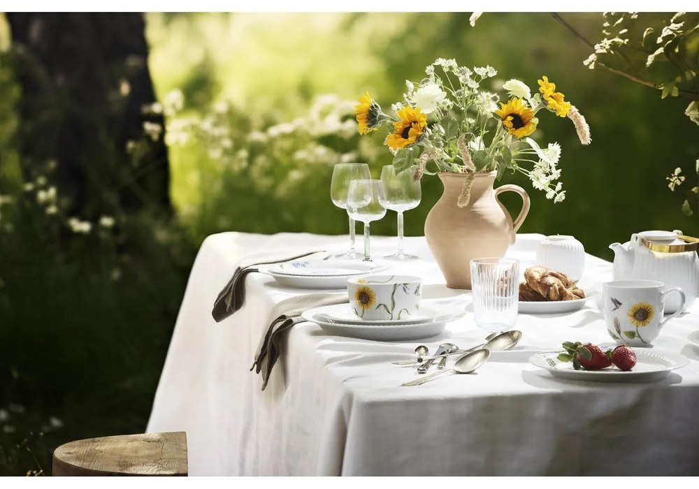 Biela porcelánová čajová kanvica Kähler Design Hammershoi, 1,2 l