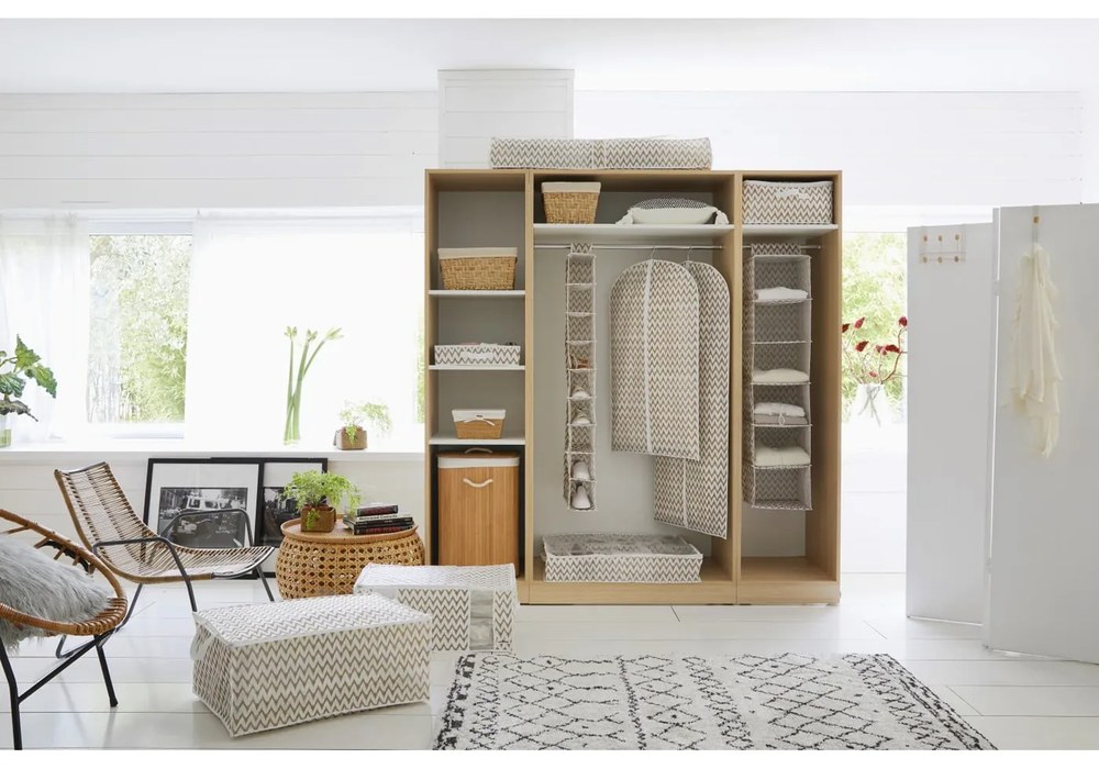 Bambusový kôš na bielizeň v prírodnej farbe 78 l Bamboo – Compactor