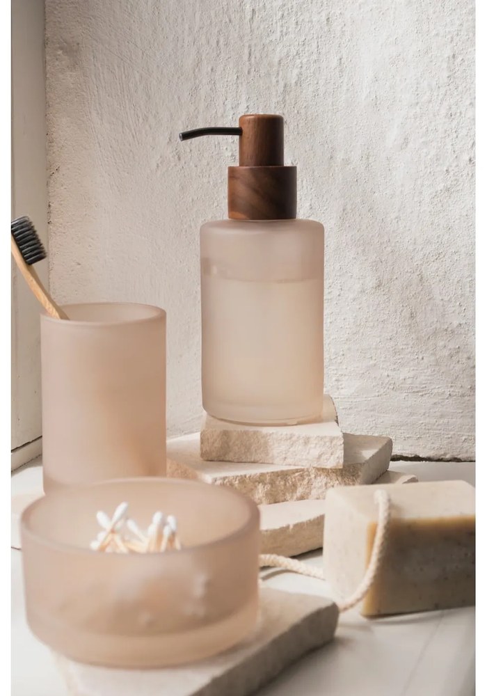 Béžový sklenený dávkovač mydla 280 ml Modest – Mette Ditmer Denmark