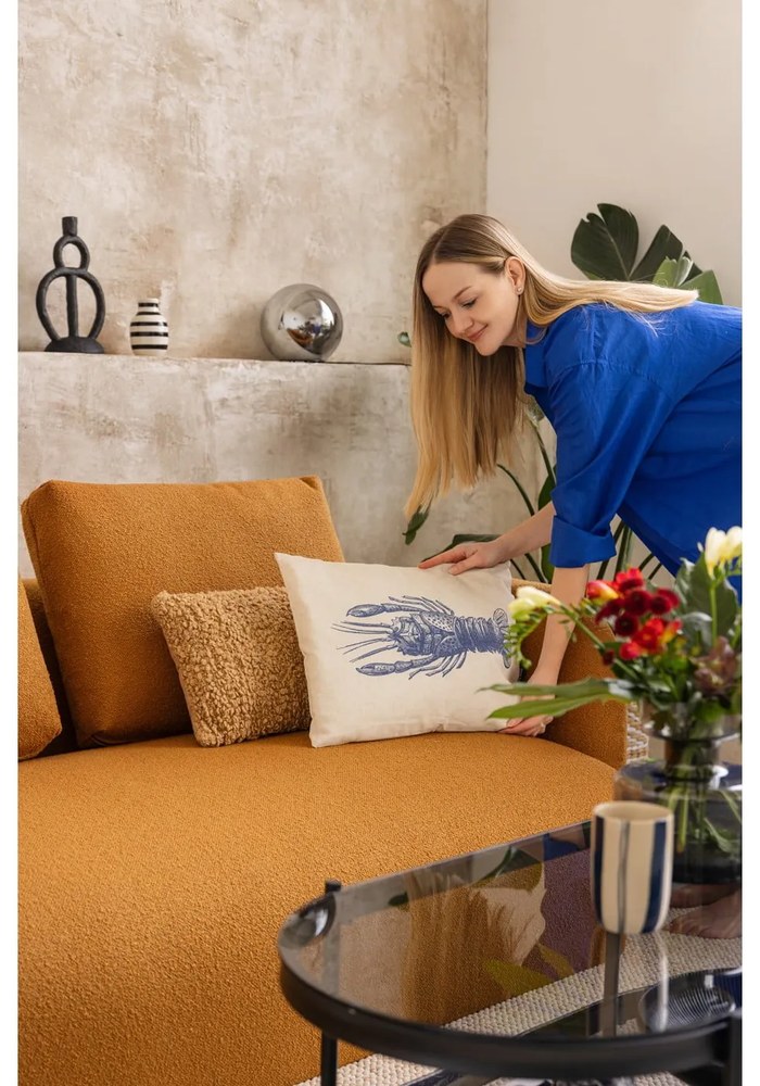 Čierno-biela kameninová váza Kähler Design Omaggio, výška 12,5 cm