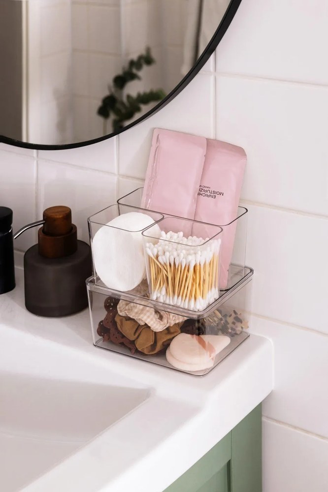 Plastové kúpeľňové organizéry v súprave 4 ks – Casa De Engel