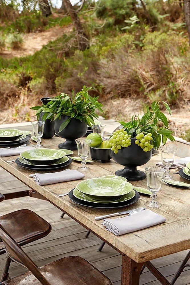 Svetlozelený kameninový tanier Costa Nova Riviera, ⌀ 27 cm