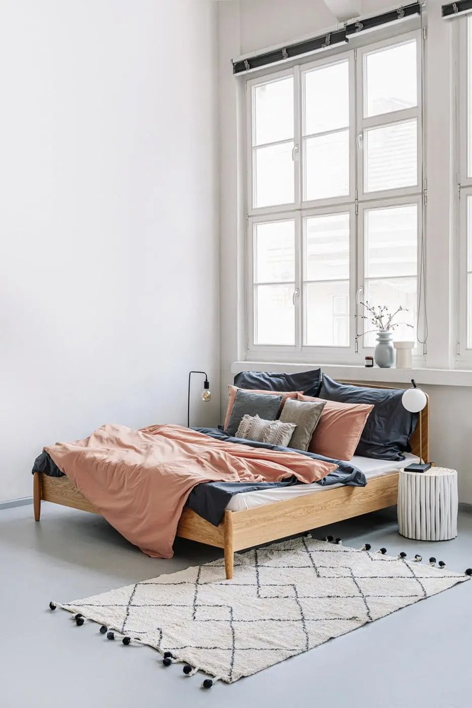 Modro-sivá keramická váza Kähler Design Kontur, výška 29 cm