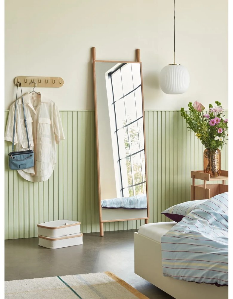 Biele závesné svietidlo so skleneným tienidlom ø 32 cm Serene – Hübsch