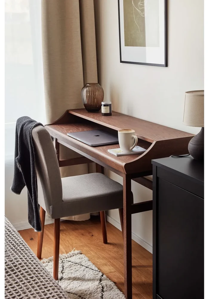 Hnedá sklenená váza Kähler Design Hammershøi, výška 18,5 cm