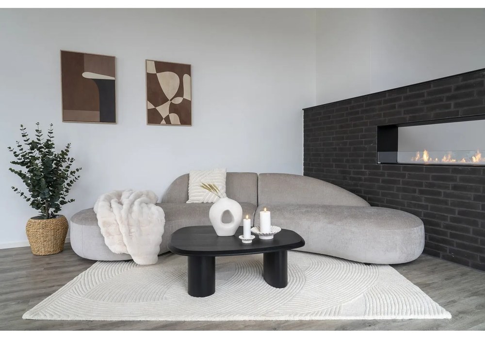 Krémový ručne tkaný vlnený koberec 200x300 cm Pune – House Nordic