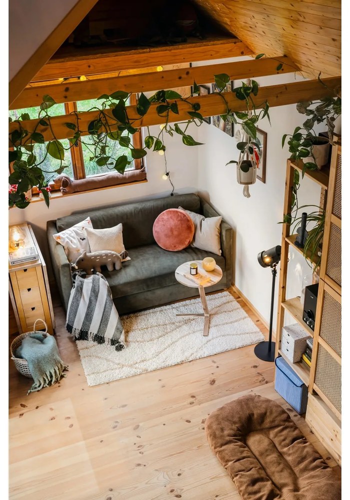 Oranžový dekoratívny vankúš z mikrovlákna Tiseco Home Studio Marshmallow, ø 40 cm
