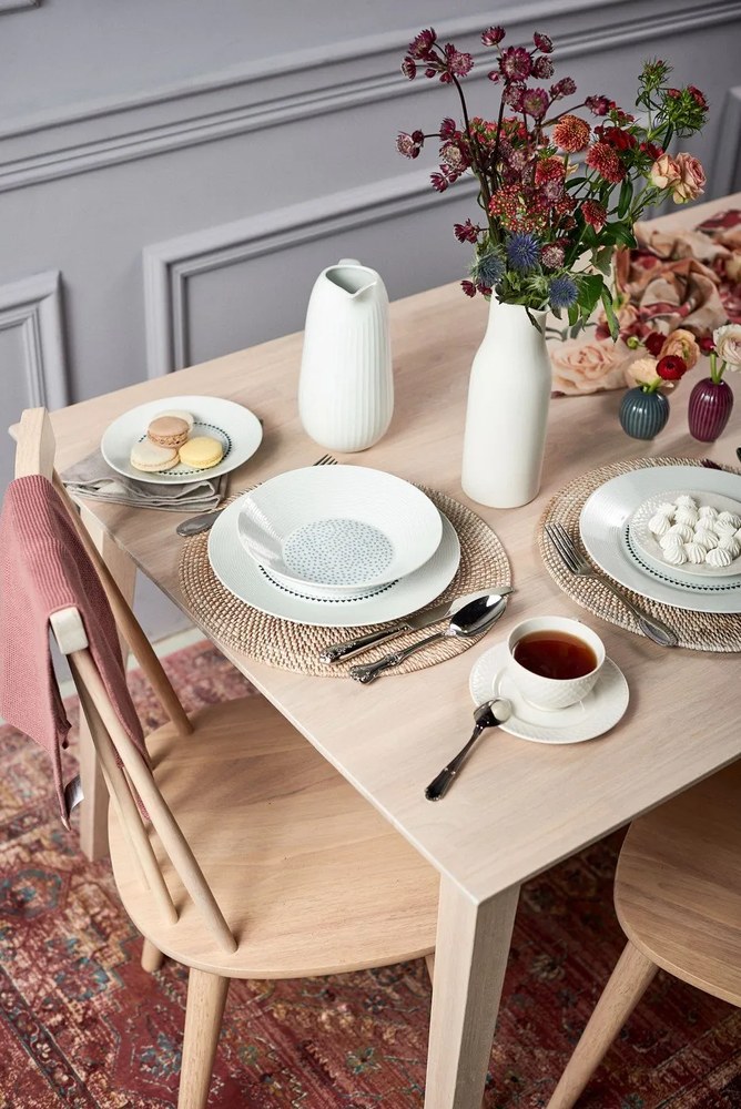 Biele ratanové prestieranie Tiseco Home Studio, ⌀ 36 cm