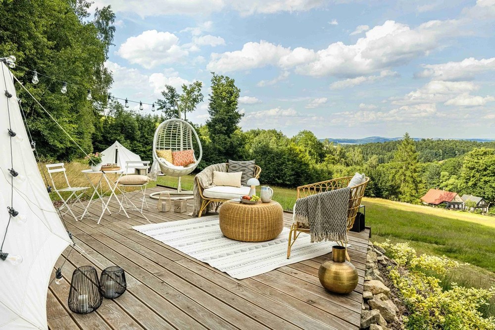 Krémovobiely pléd s vafľovým vzorom Euromant Waffel, 140 x 180 cm