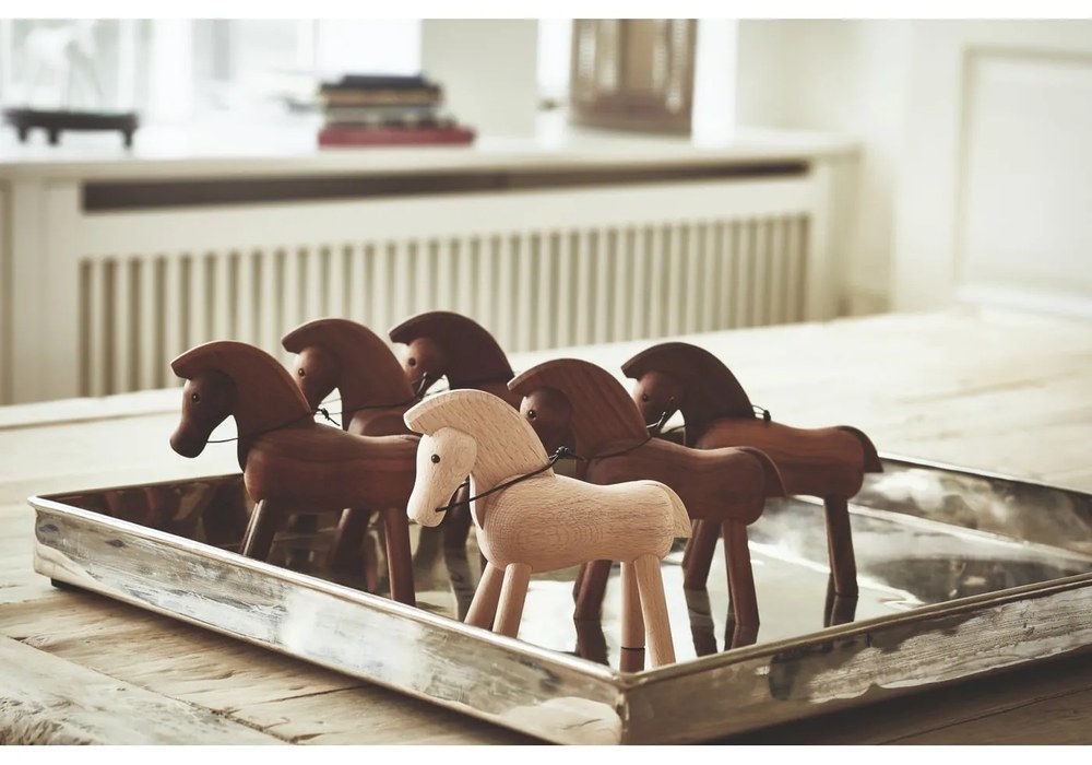 Soška z masívneho orechového dreva Kay Bojesen Denmark Horse