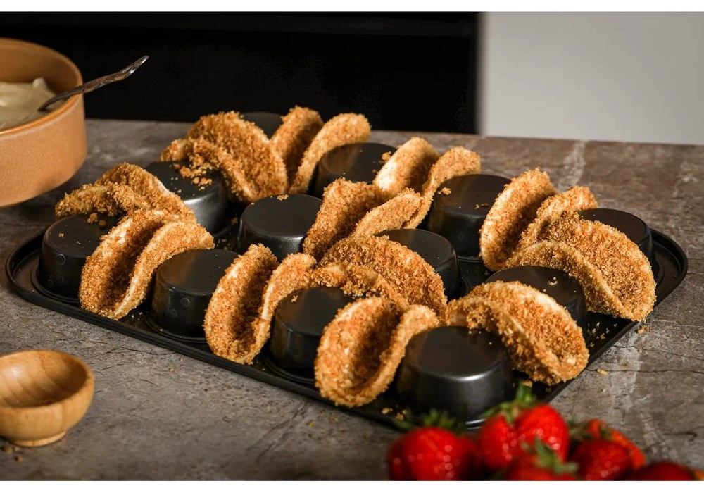 12-dielna súprava tehlovooranžového kameninového riadu Bonami Selection Malia