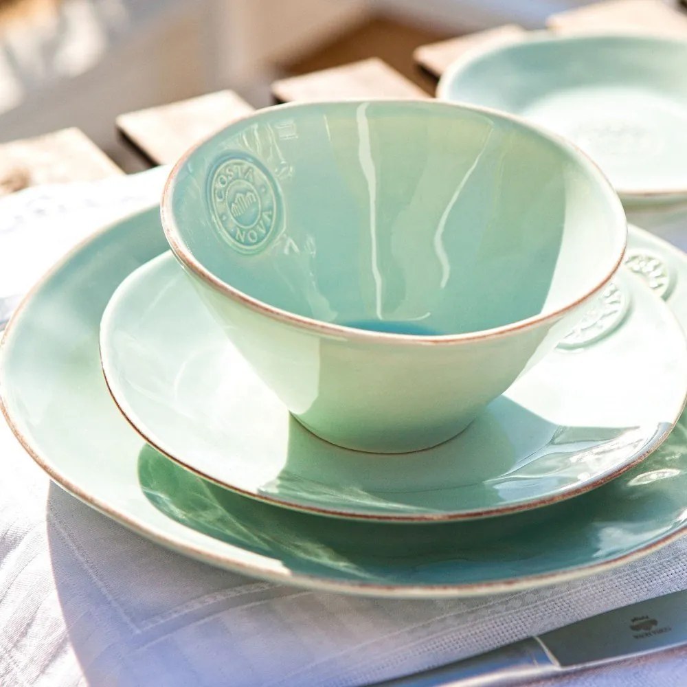 Tyrkysovomodrá keramická miska Costa Nova Nova, 15 cm