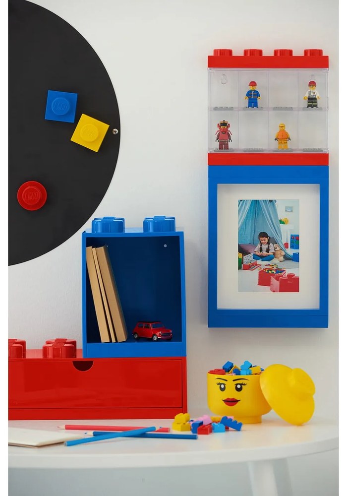 Červený úložný box s dvoma zásuvkami LEGO®