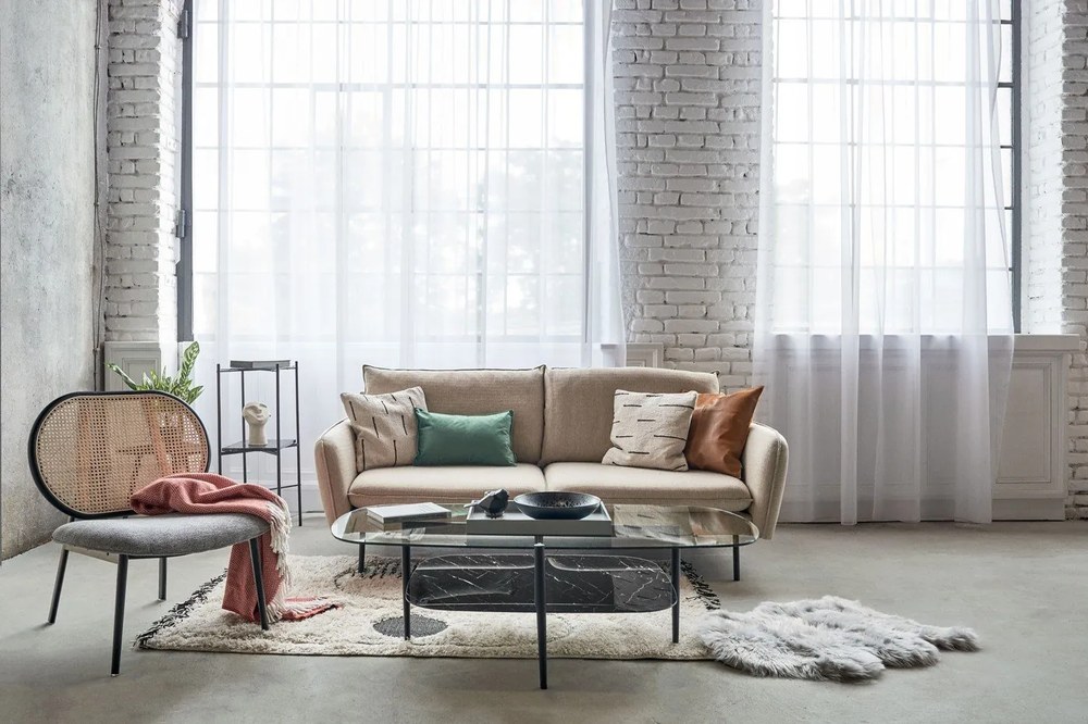 Béžová pohovka Cosmopolitan Design Vienna, 200 cm