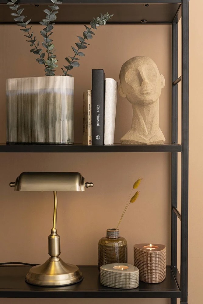 Pieskovohnedá dekoratívna soška PT LIVING Face Art, výška 28,4 cm