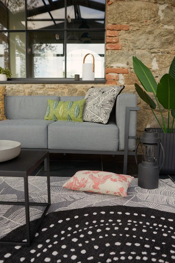 Grafitovosivá trojmiestna záhradná pohovka Bonami Selection Bellisima