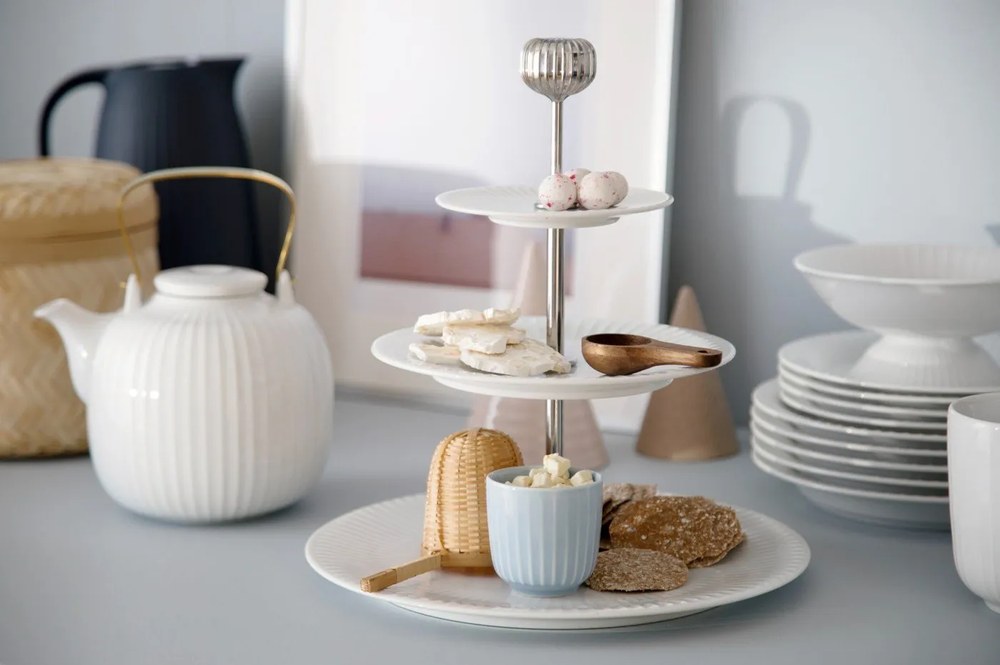 Biela porcelánová čajová kanvica Kähler Design Hammershoi, 1,2 l