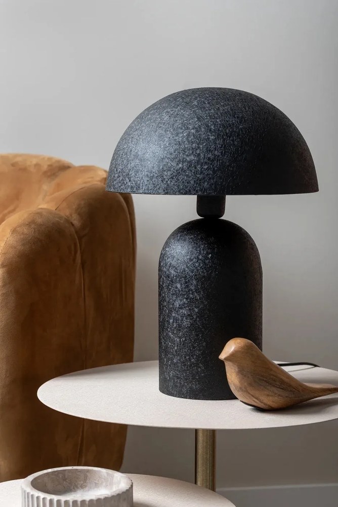 Čierna stolová lampa (výška 43 cm) Boaz – Leitmotiv