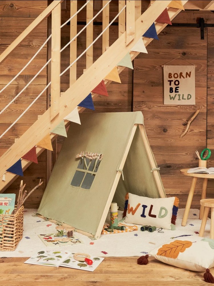 Detská stolička z kaučukového dreva Kave Home Dilcia, ø 24 cm