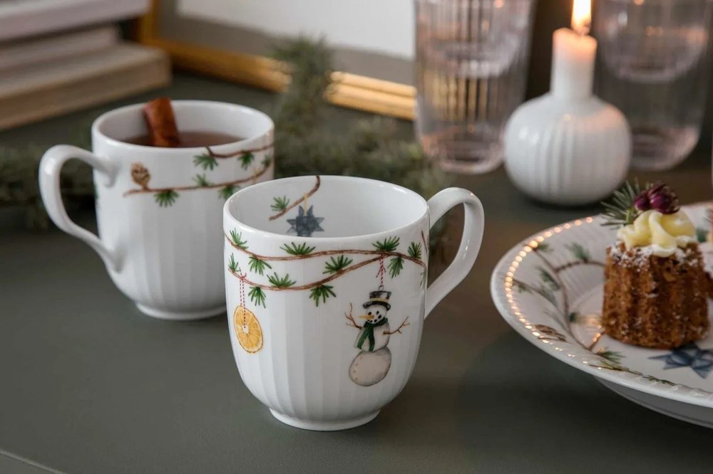 Biely porcelánový svietnik Kähler Design Hammershoi, ⌀ 7,5 cm