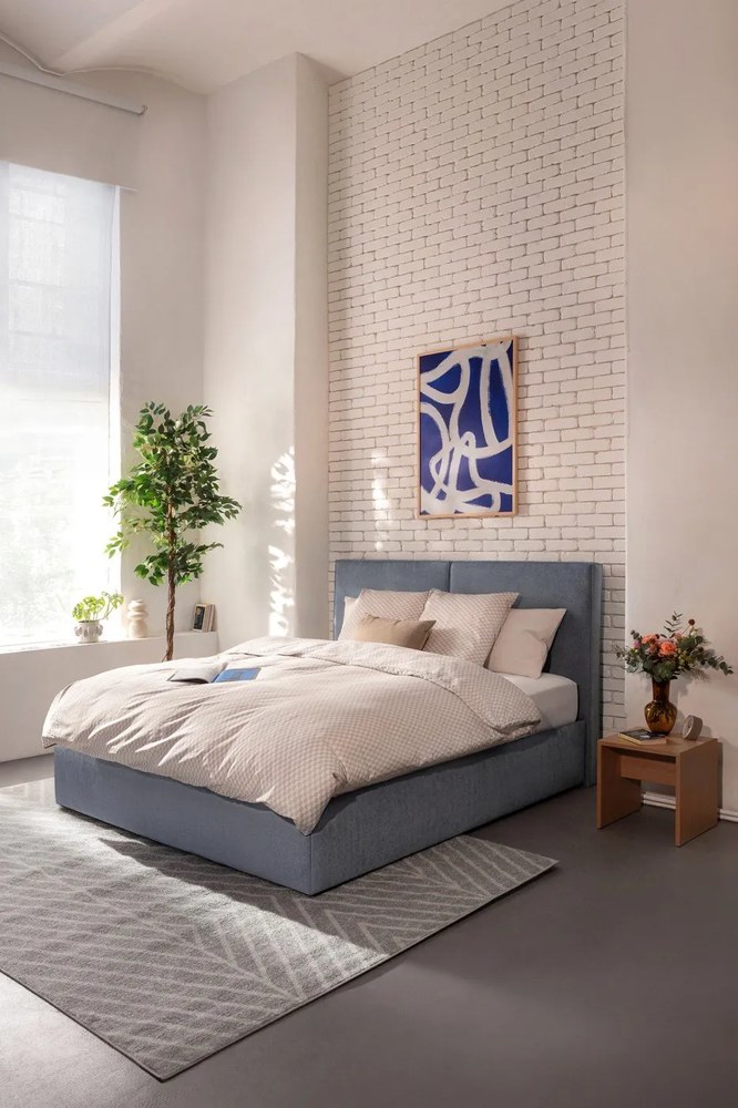 Béžový vankúš Hübsch Vela, 60 x 40 cm