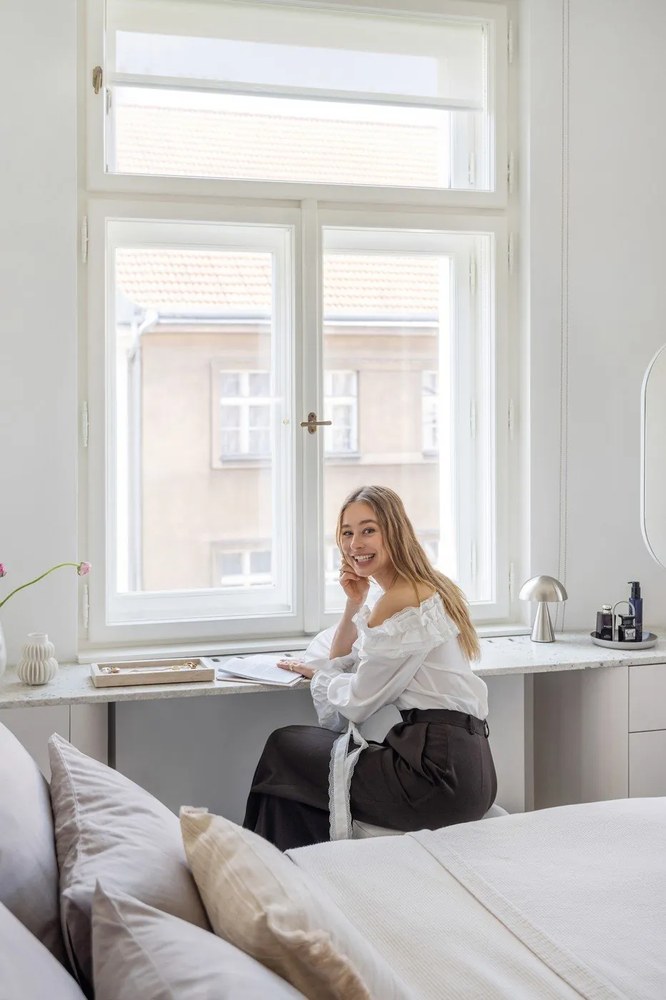 Béžový bavlnený pléd na dvojlôžko 180x250 cm Bedar – Kave Home